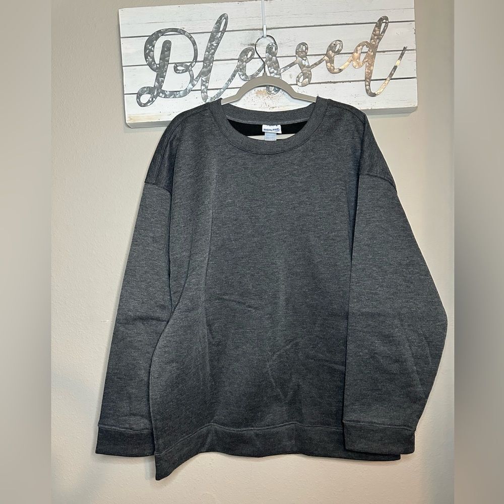 Highland Originals - Men’s charcoal fleece lined sweatshirt